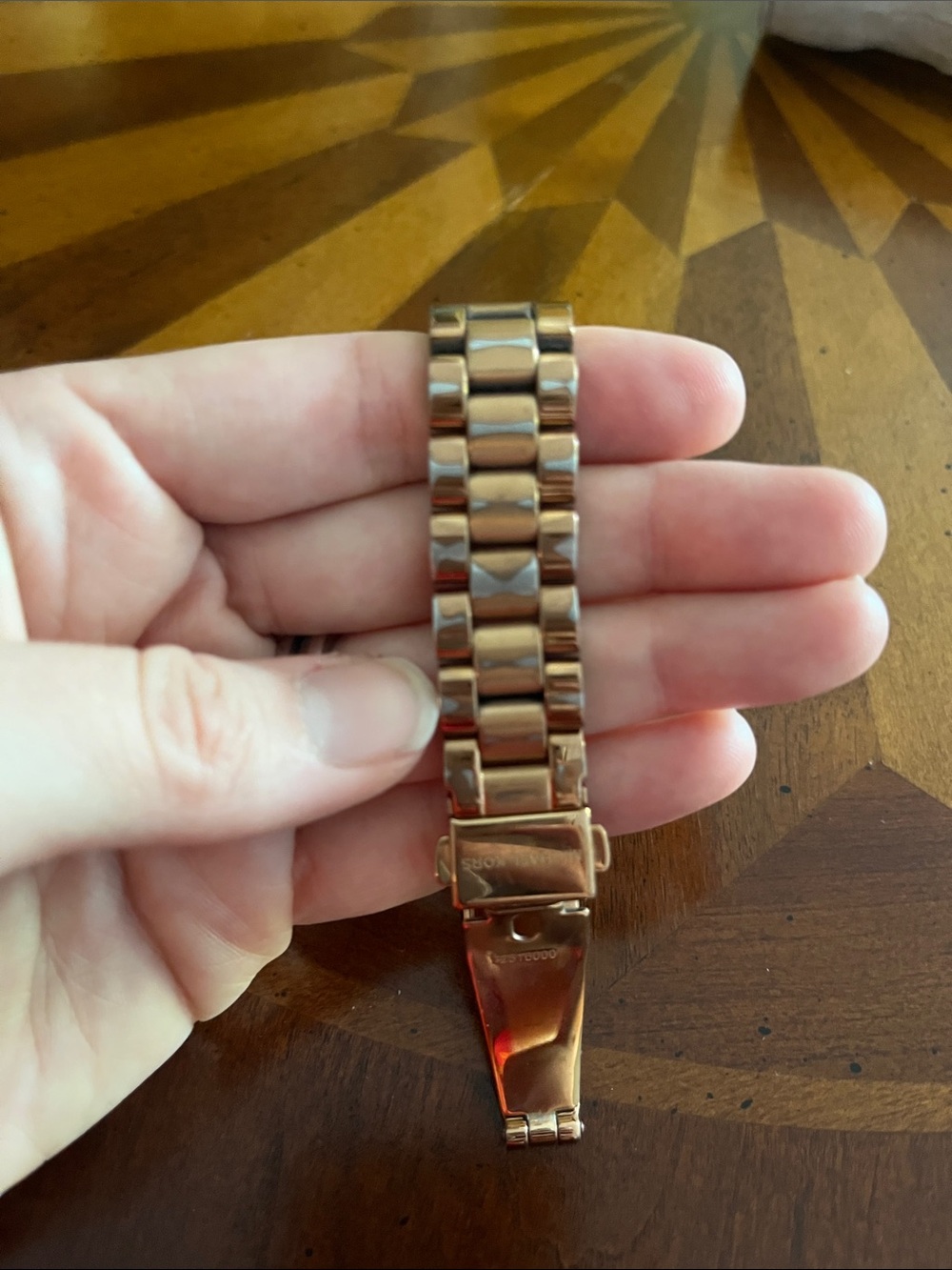Michael Kors Rose Gold MK Logo Bracelet Watch - Picture 3 of 8